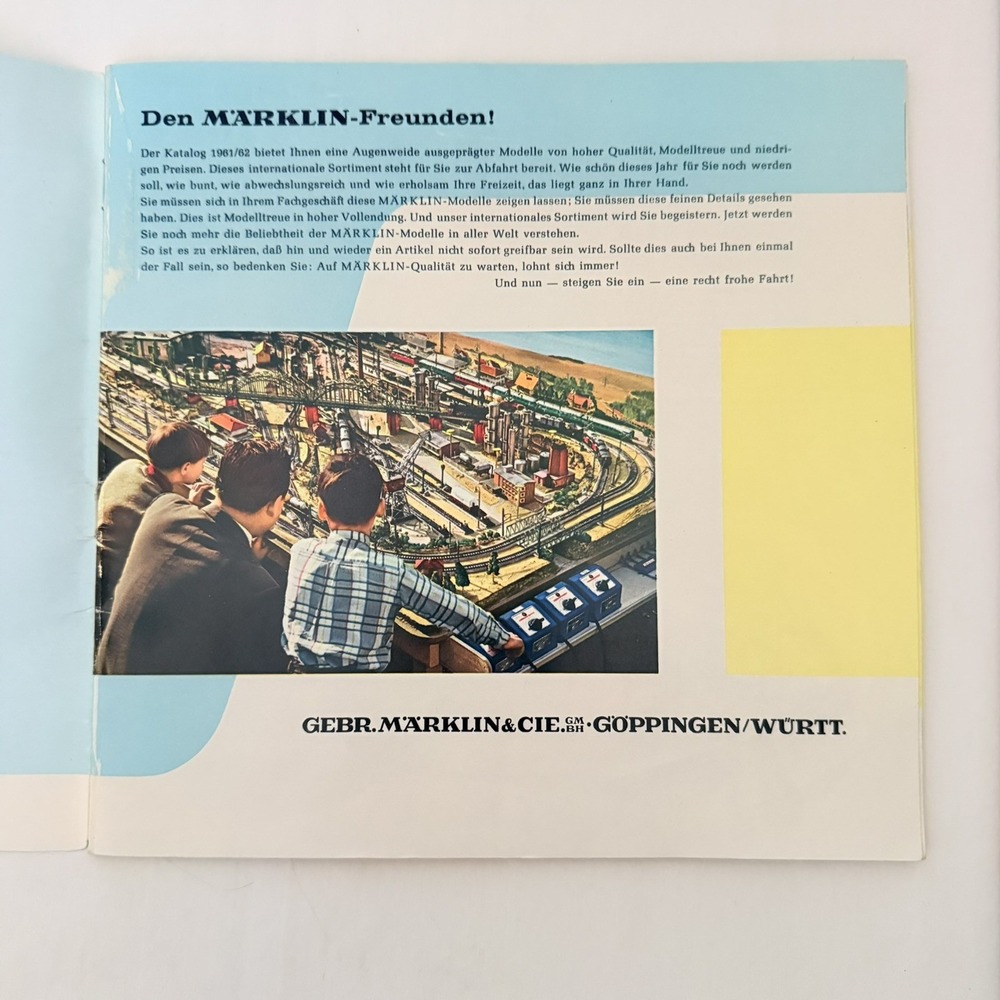 Vintage Marklin 1961/62 D DM Catalog Santa Fe Train English Language Color - Picture 7 of 7